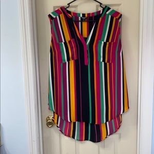 Torrid multi color striped blouse